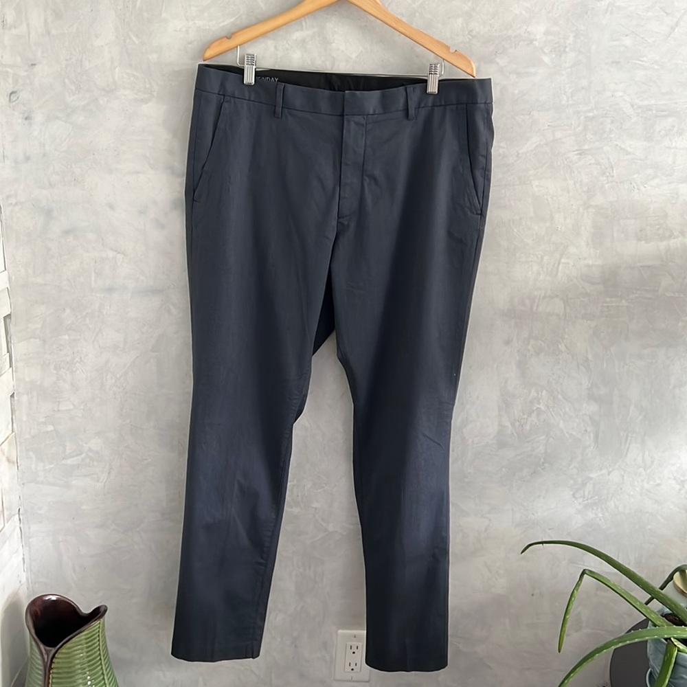 Men's Slim Dress Pants - Charcoal Gray